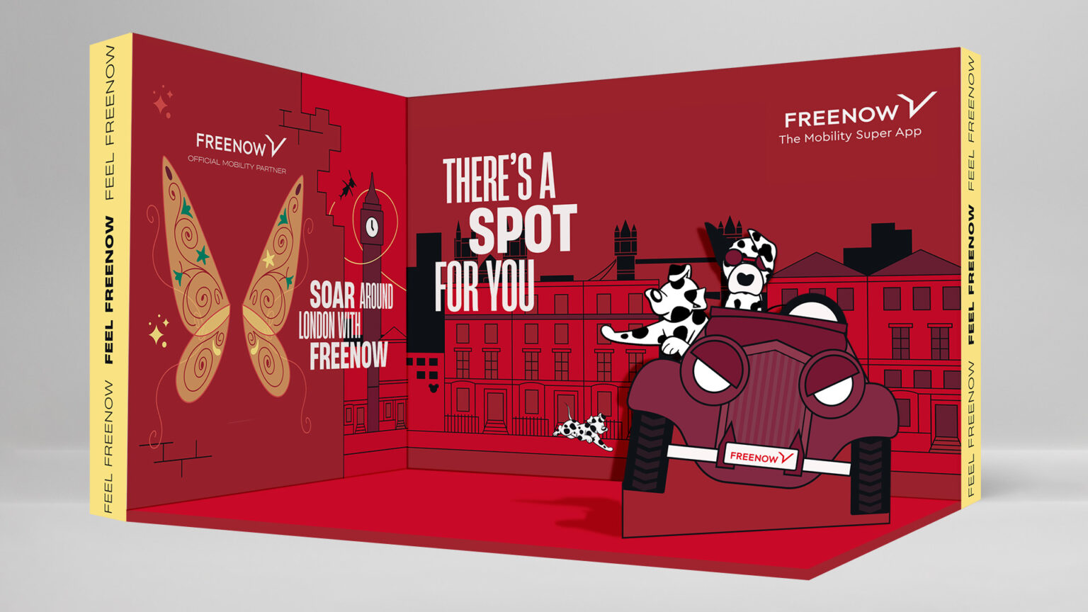Mockup des Disney Wonder of Friendship the Experience x FREENOW UK Fotobooth